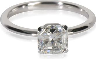 Tiffany & Co. Pre-Owned Platinum Tiffany & Co. Tiffany True Solitaire Engagement Ring,.91 Ct. F VS1