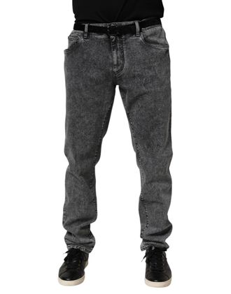Dolce & Gabbana Mens Gray Cotton Denim Jeans