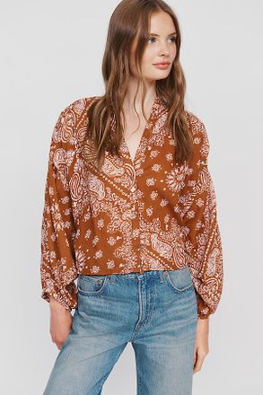 Pilcro Sidney 100% Cotton Batwing Blouse