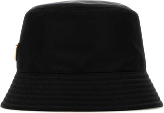 【送料&関税込】Prada Black Naplak Bucket Hat Black Naplak Patent Leather Bucket Hat | PRADA