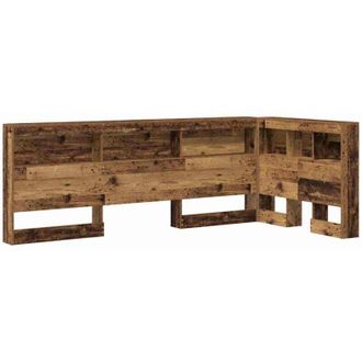 vidaXL Cabecera De Almacenamiento Con Estante Madera Vieja 90 Cm Vidaxl