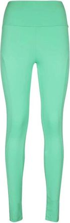Msgm Elastische High-Waist Leggings - Dames - Leggings - Groen - XS - Broeken