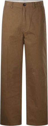 Dunst Straight Chino Slacks - Heren - Chinos - Bruin - M - Katoen - Broeken