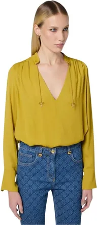 Elisabetta Franchi Mujer, Blusas y Camisas, Amarillo, Talla: M