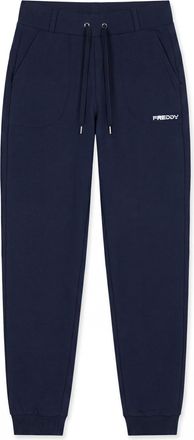 Freddy Jogger donna con tasche applicate e fondo a polsino