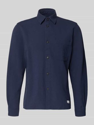 Marc O'Polo Denim Marc OPolo Denim Regular Fit Freizeithemd aus reiner Baumwolle in Marine, Gr&ouml;&szlig;e XXL