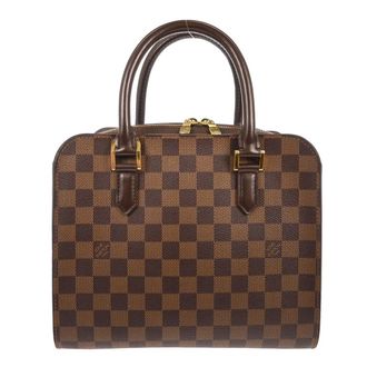 Louis Vuitton Triana Bag Damier Brown Canvas Handbag (Pre-Owned)