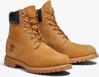 Timberland Premium TB110361713 Boots Womens Wheat 6-Inch Waterproof Ankle MEW350
