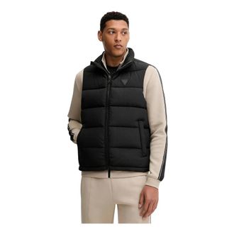 Guess Jassen, Heren, Zwart, S, Polyester, Rohan Vest