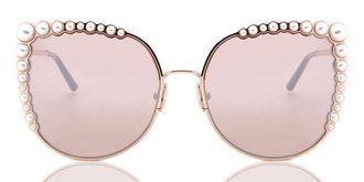 Carolina Herrera HER 0076/S DDB/2S Womens Sunglasses Gold Size 58