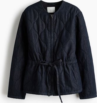 H&M Steppjacke aus Denim - Blue