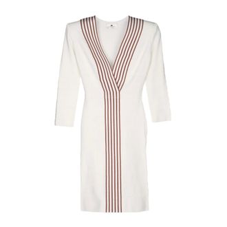 Elisabetta Franchi Mujer, Vestidos, Blanco, Talla: M