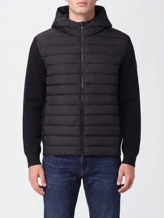 Canada Goose Piumino in lana e nylon con cappuccio e inserti in maglia