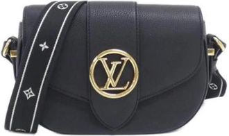 Louis Vuitton Pre-owned Vintage Schoudertas - Dames - Vintage Schoudertas - Zwart - ONE Size - Leer - Vintage