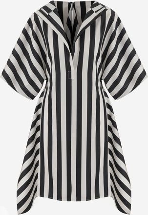 Jacquemus BlackWhite Open-back Tunic Dress