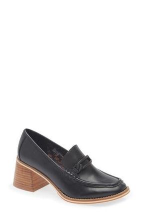 Korks Camilla Block Heel Loafer in Black at Nordstrom Rack, Size 9