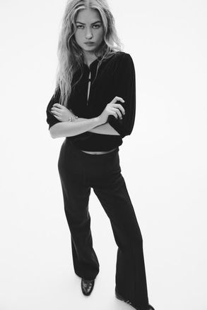 H&M Flared pants in Black at Nordstrom, Size 16