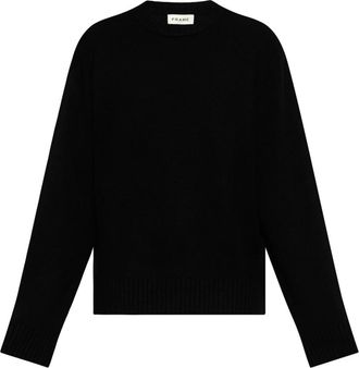 Frame Denim Cashmere trui met ronde hals - Heren - Cashmere truien - Zwart - XL - Truien & Vesten