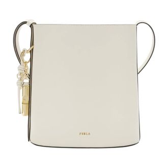 Furla Cross Body Bags, female, White, Size: ONE SIZE Roxie S Bucket Bag