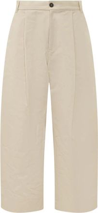 STUDIO NICHOLSON Sorte Pant - Heren - Wijde Broeken - Beige - M - Katoen - Broeken