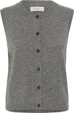 Part Two Chantally Pullover - Dames - Ronde hals truien - Grijs - M - Leer - Truien & Vesten