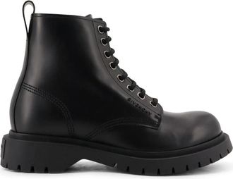 Givenchy Zwarte Veterschoenen Leer Itali&euml; - Heren - Veterlaarzen - Zwart - 40 EU - Leer - Schoenen