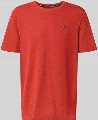 Under Armour T-Shirt mit Label-Print in Rot, Gr&ouml;&szlig;e XXL