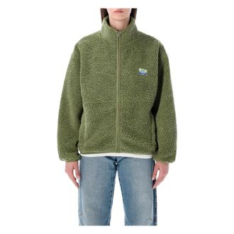 American Vintage Hoktown Jacket - Dames - Vesten met rits - Groen - M/L - Polyester - Hoodies & sweatvesten