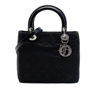Dior Pre-owned Dior Medium Nylon Cannage Lady Dior Ladies VIAL4NS1D8QECKW4