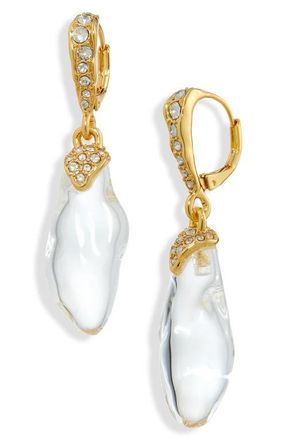 Alexis Bittar Liquid Lucite Drop Earrings in Clear/Crystals at Nordstrom