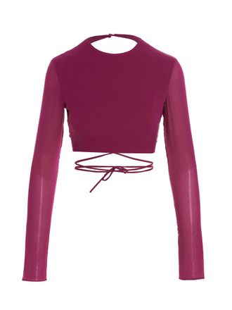 Andamane Fuchsia Silk Womens Shirt