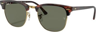 Ray-Ban Clubmaster Classic - unisex - Zonnebrillen - Bruin - 55 MM - Accessoires
