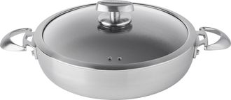 Scanpan CS+ 4-Quart Covered Chef Pan, Stainless Steel Nonstick, Induction Ready