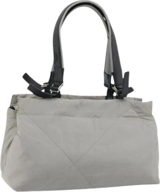 Ferragamo Pre-owned Handtas - Dames - Vintage Handtas - Grijs - ONE Size - Nylon - Vintage