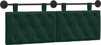 vidaXL Cabecero Colgante Verde Oscuro Terciopelo Vidaxl