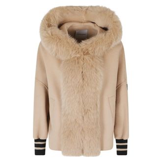 Ermanno Scervino Faux Fur Shearling Jassen - Dames - Jassen - Beige - XS - Jassen