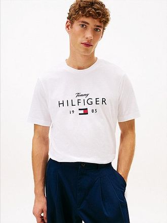 Tommy Hilfiger Logo Graphic Jersey Crew Neck T-Shirt