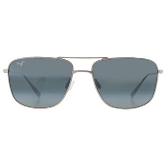 Maui Jim Mikioi Neutral Grey Navigator Titanium Mens Sunglasses 887-17 54