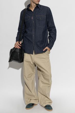 Dsquared2 Denim Shirt, Mens, Navy Blue
