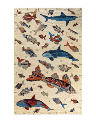 Solo Rugs Traditional Wool Serapi Tribal Area Rug