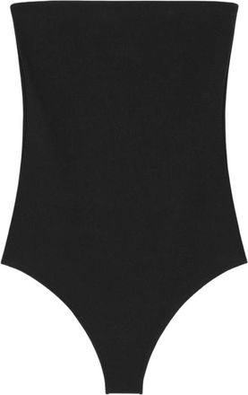 Courr&egrave;ges Tops, Dames, Zwart, XS, Bustier Lingerie Jersey Bodysuit