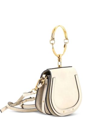 Chlo&eacute; Nile leren kleine crossbodytas - Beige
