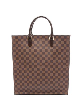 Louis Vuitton 2012 Sac Plat Damier Ebene tote bag - Brown