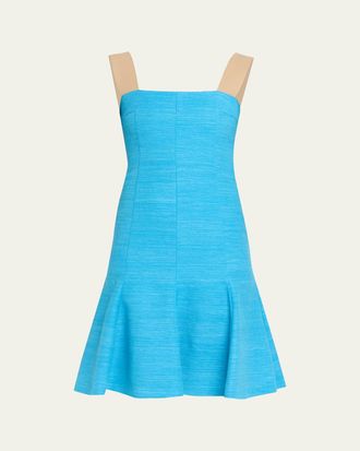 Akris Indian Silk Sleeveless Fit-&-Flare Dress