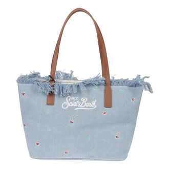 MC2 Saint Barth Tote Bags, female, Blue, Size: ONE SIZE City Bag