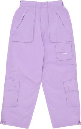 Obey Straight Broeken - Dames - Straight fit broeken - Paars - W26 - Broeken