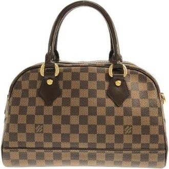 Louis Vuitton Pre-owned Damier Duomo Coated Canvas Handbag - Dames - Vintage Handtas - Bruin - ONE Size - Vintage