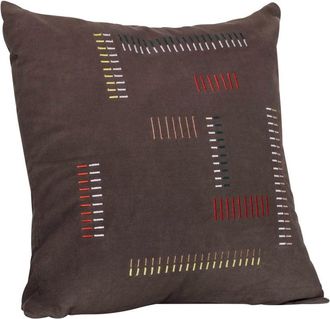 H&uuml;bsch Coj&iacute;n de algod&oacute;n marr&oacute;n 50x50