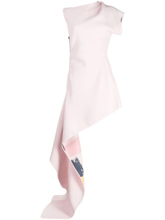 Maticevski Indicative Cut Away dress - women - Polyester - 10 - Pink