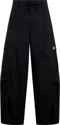 Dolce & Gabbana Cotton Cargo Pants - Heren - Wijde Broeken - Zwart - L - Katoen - Broeken